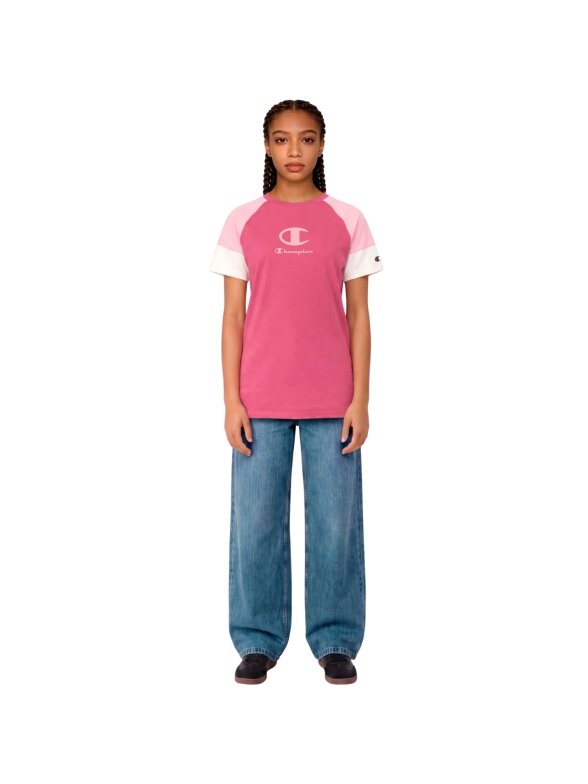 Champion vaikiški marškinėliai SS Tee, rožiniai 307719 PS029 4