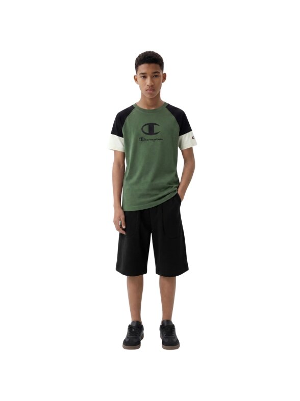 Champion vaikiški marškinėliai SS Tee, žali 307719 GS548 3