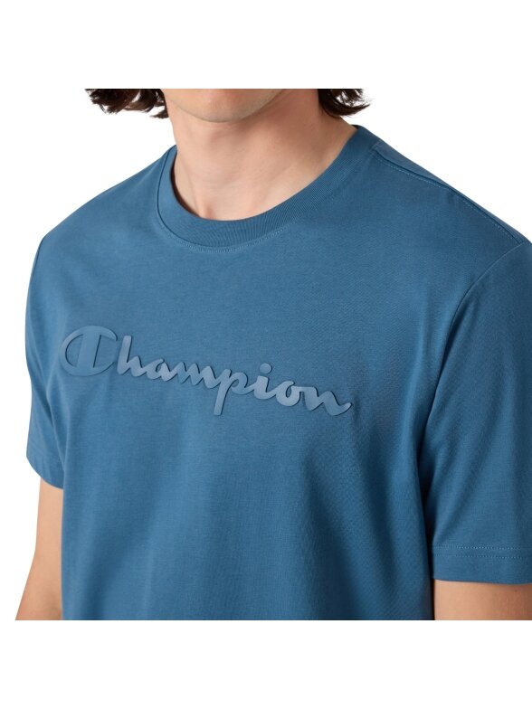 Champion vyriški marškinėliai SS Tee, mėlyni 222992 BS133 3 Champion vyriški marškinėliai SS Tee, mėlyni 222992 BS133 3