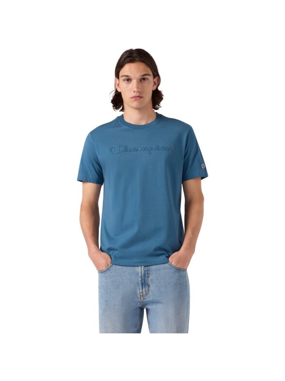 Champion vyriški marškinėliai SS Tee, mėlyni 222992 BS133
