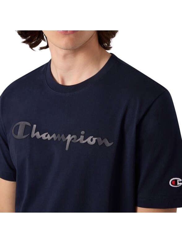 Champion vyriški marškinėliai SS Tee, tamsiai mėlyni 222992 BS501 3