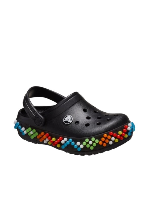 Crocs Crocband Colorful Lights Clog vaikiškos klumpės juodos 210467 001 Crocs Crocband Colorful Lights Clog vaikiškos klumpės juodos 210467 001