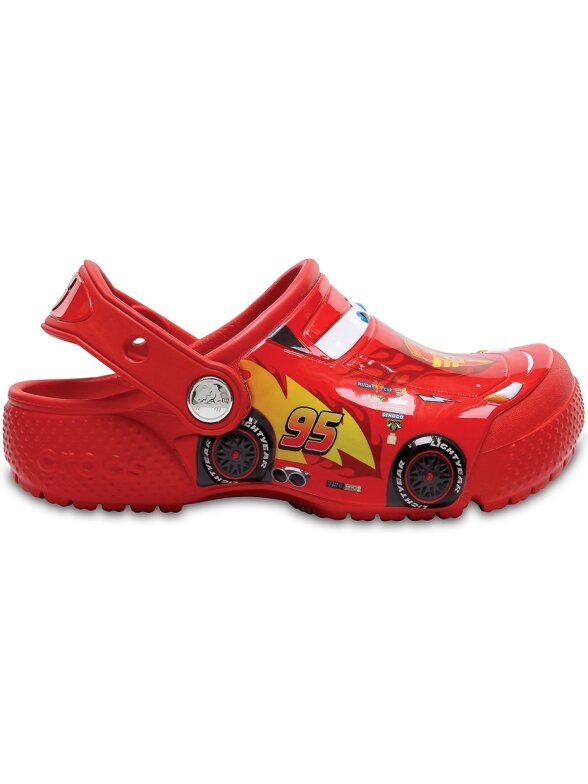 Crocs Fun Lab Cars Clog vaikiški klumpiai, raudoni 204116 8C1