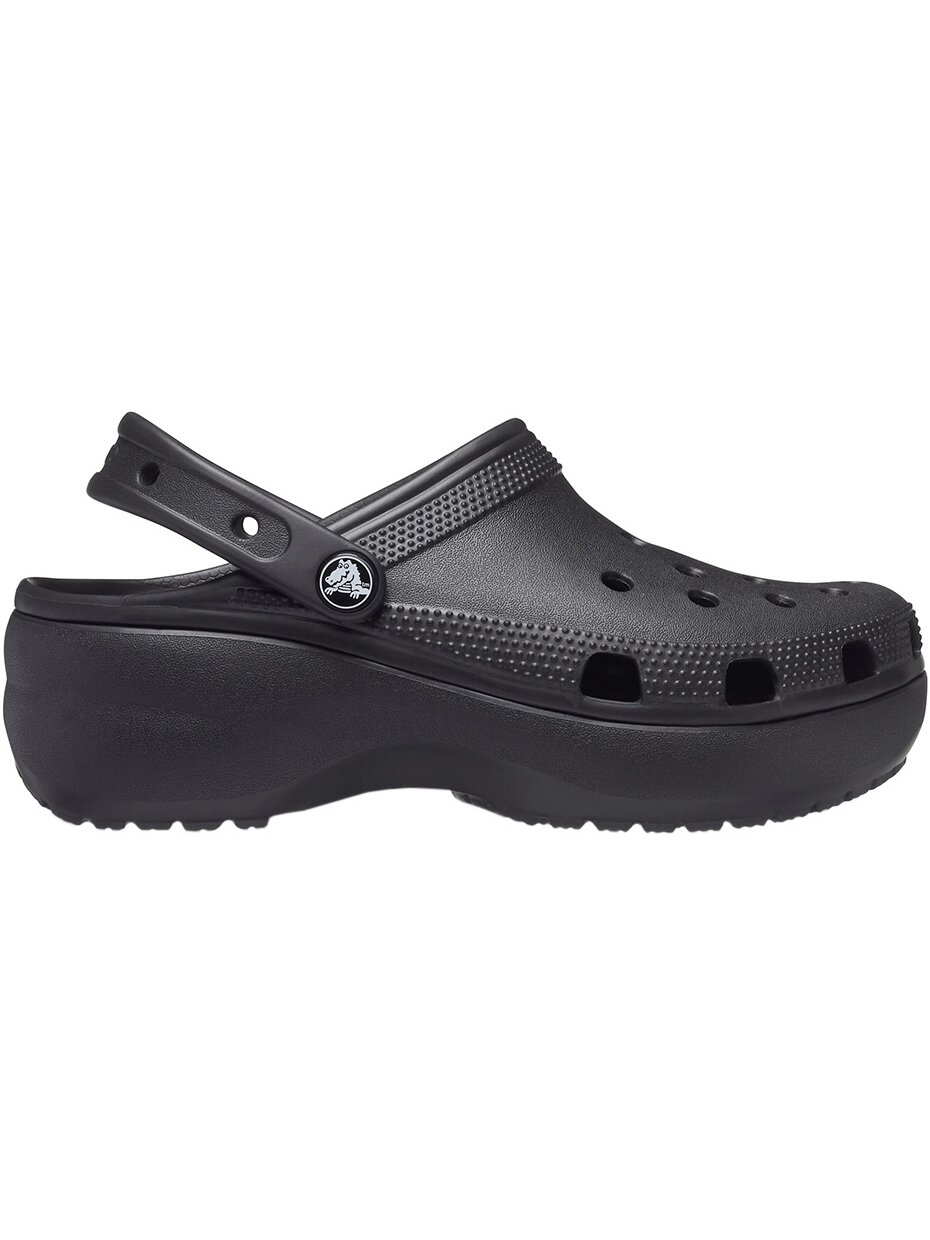 Crocs Classic Platform moteriškos klumpės juodos 206750 001 Crocs Classic Platform moteriškos klumpės juodos 206750 001