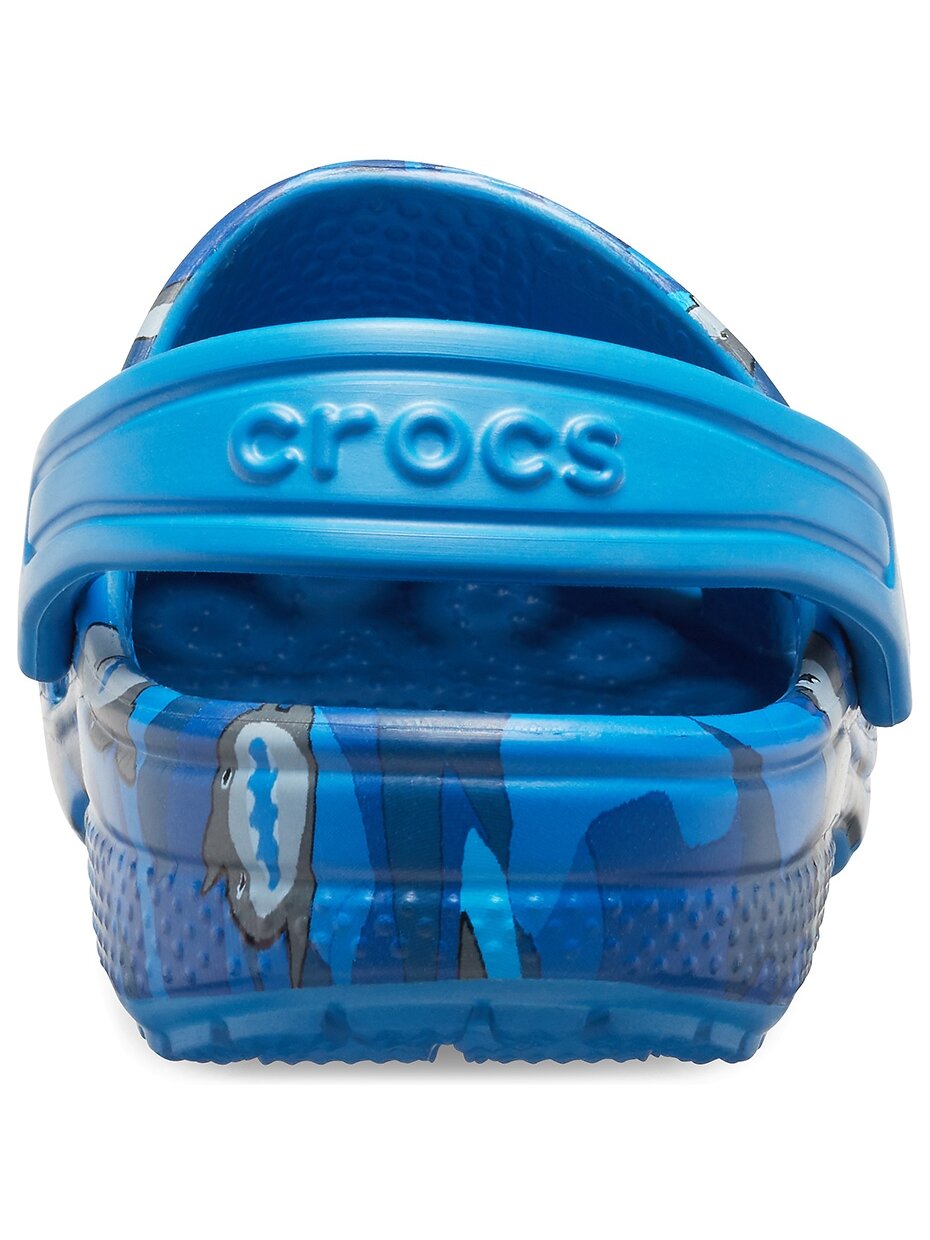Crocs Classic Shark Clog vaikiški šlepetės mėlynos 2
