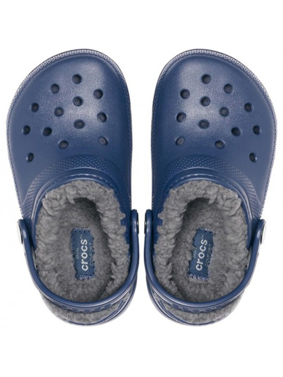 Crocs Lined Clog vaikiškos klumpės, tamsiai mėlyna 207009 459 Crocs Lined Clog vaikiškos klumpės, tamsiai mėlyna 207009 459