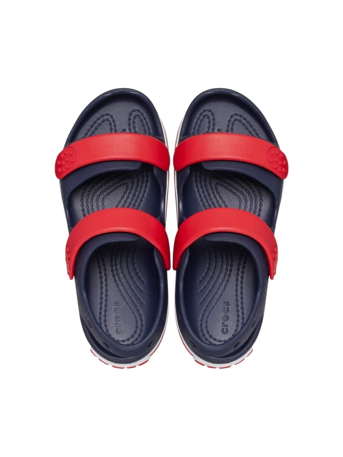 Crocs Crocband Cruiser basutės vaikams tamsiai mėlynos/raudonos 209423 4OT 3 Crocs Crocband Cruiser basutės vaikams tamsiai mėlynos/raudonos 209423 4OT 3