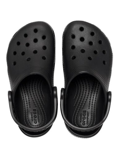 Crocs Kids Classic Clog vaikiškos klumpės, juodos 206991 001