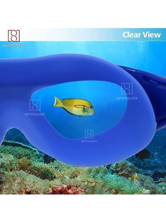 Plaukimo akiniai su ausų kištukais mėlyni 3