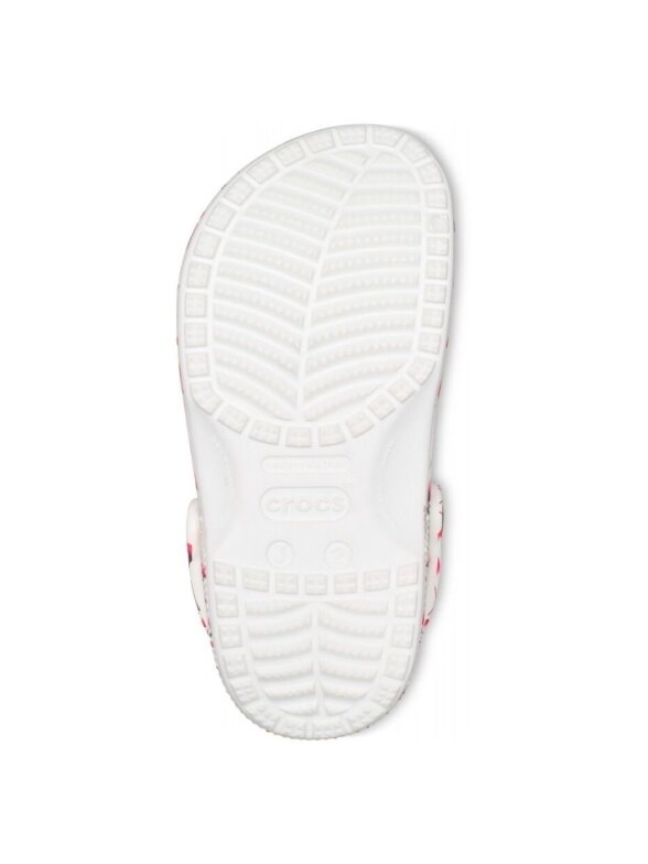 Crocs Classic Party Kids vaikiškos klumpės baltos ir rožinės spalvos 207826 1CW 2