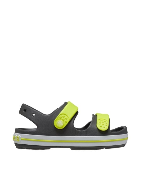 Crocs Crocband Cruiser basutės vaikams grafito-geltonos 209423 1NJ