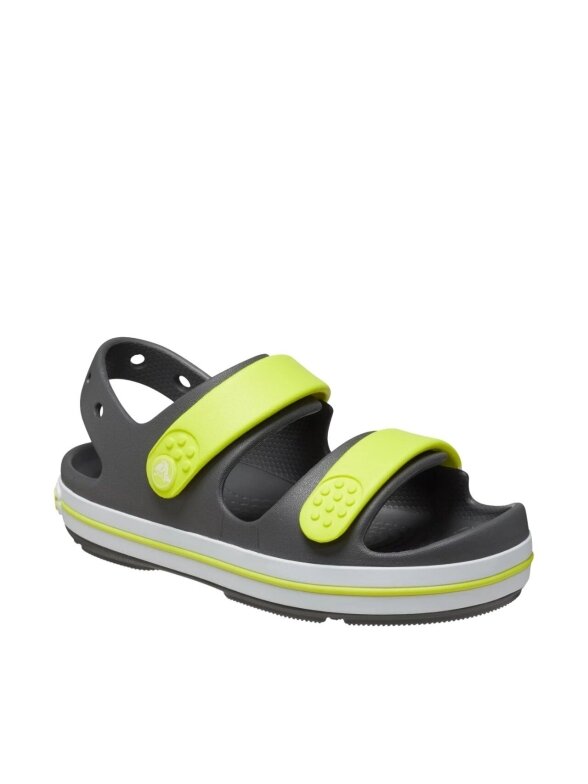 Crocs Crocband Cruiser basutės vaikams grafito-geltonos 209423 1NJ 1