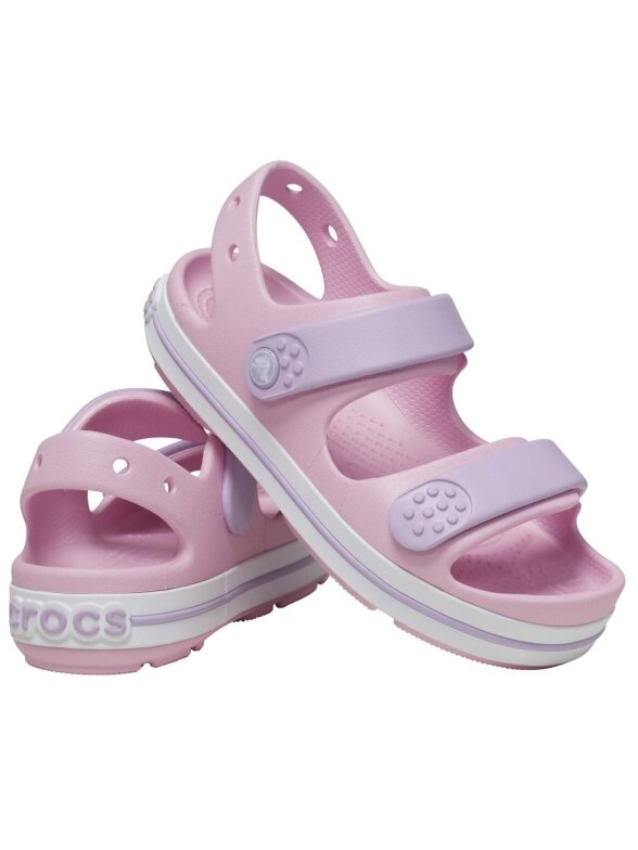 Crocs Crocband Cruiser vaikiškos basutės, rožinės spalvos 209424 84I 5 Crocs Crocband Cruiser vaikiškos basutės, rožinės spalvos 209424 84I 5