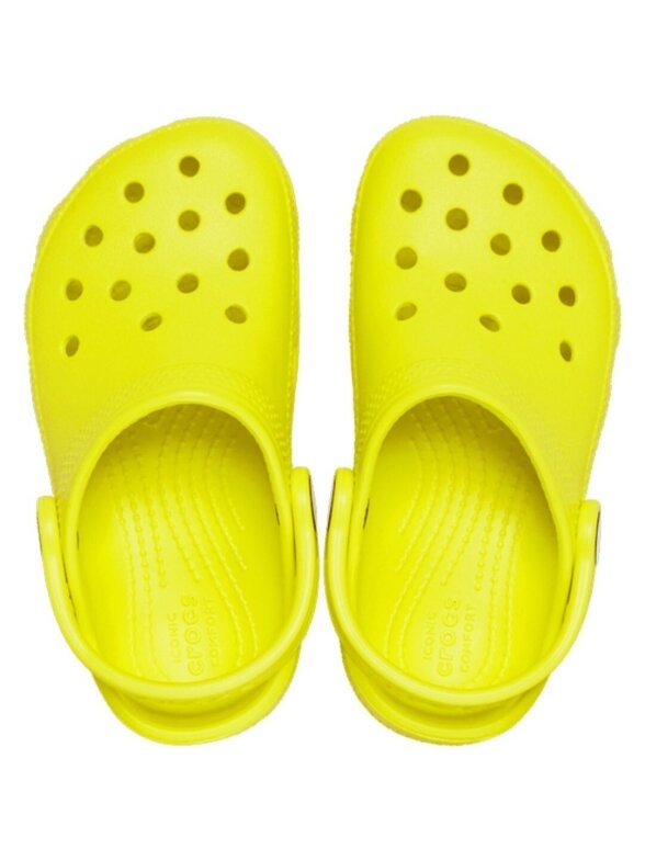 Crocs Kids Toddler Classic Clog vaikiški klumpiai, geltoni 206990 76M 2