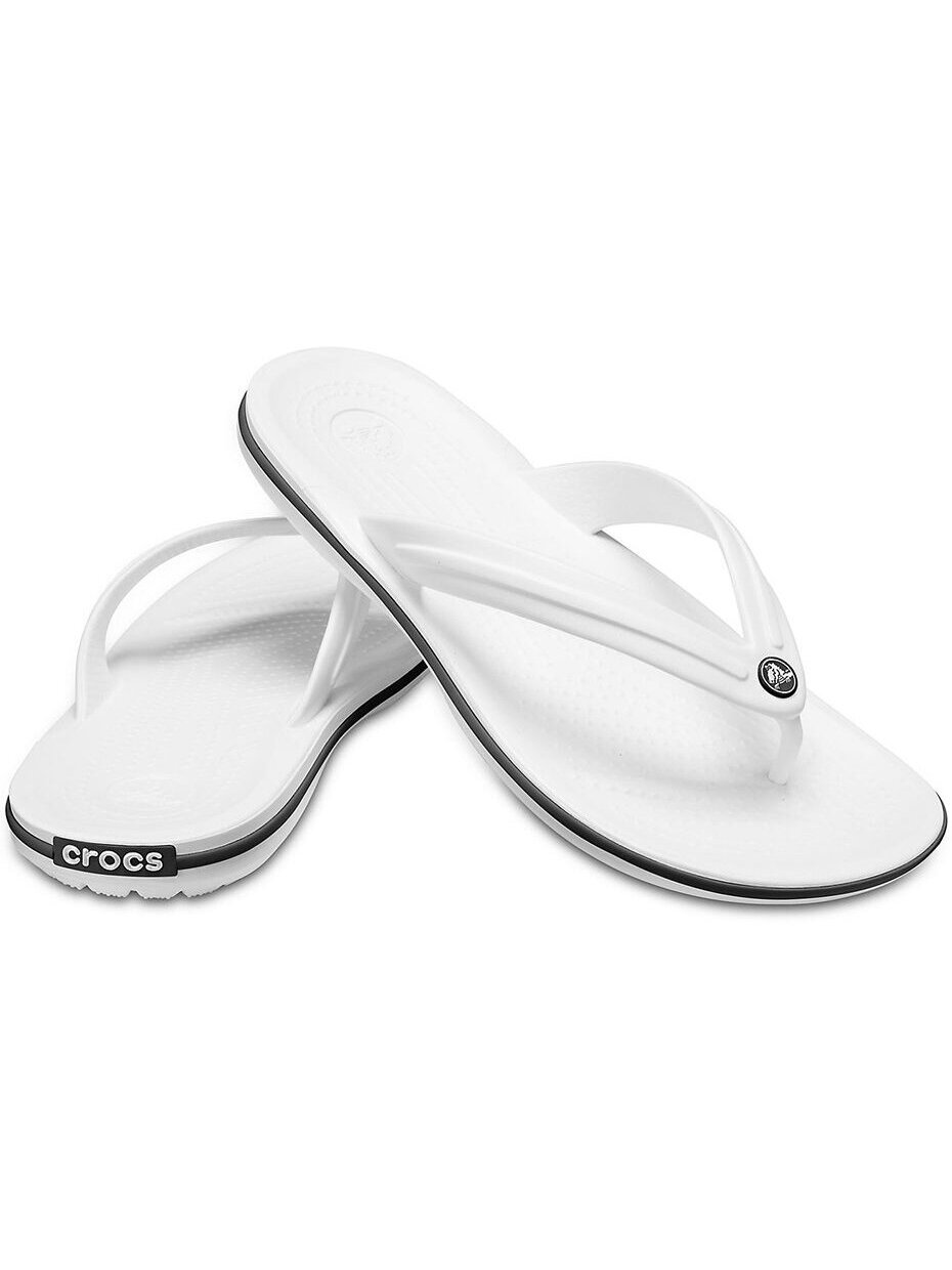 Crocs Crocband Flip šlepetės baltos 11033 100 2