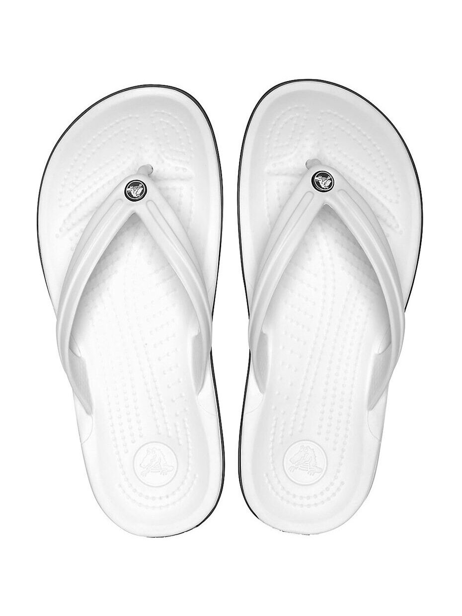 Crocs Crocband Flip šlepetės baltos 11033 100 4 Crocs Crocband Flip šlepetės baltos 11033 100 4