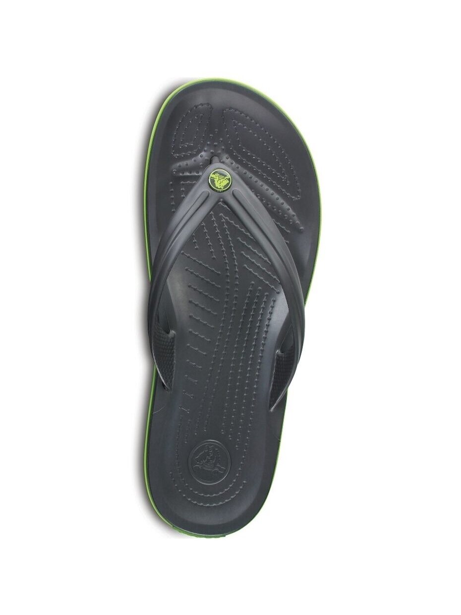 Crocs Crocband Flip šlepetės grafito žalia 11033 0A1 4