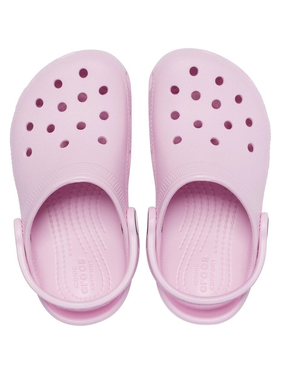 Crocs Kids Toddler Classic Clog vaikiškos klumpės, rožinės 1