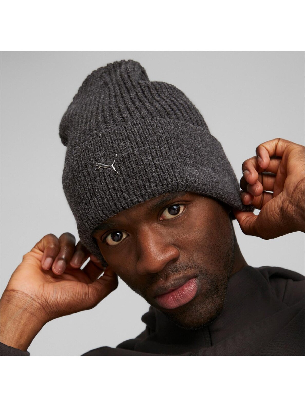 Puma MetalCat Beanie kepurė pilka 024874 01 2 Puma MetalCat Beanie kepurė pilka 024874 01 2