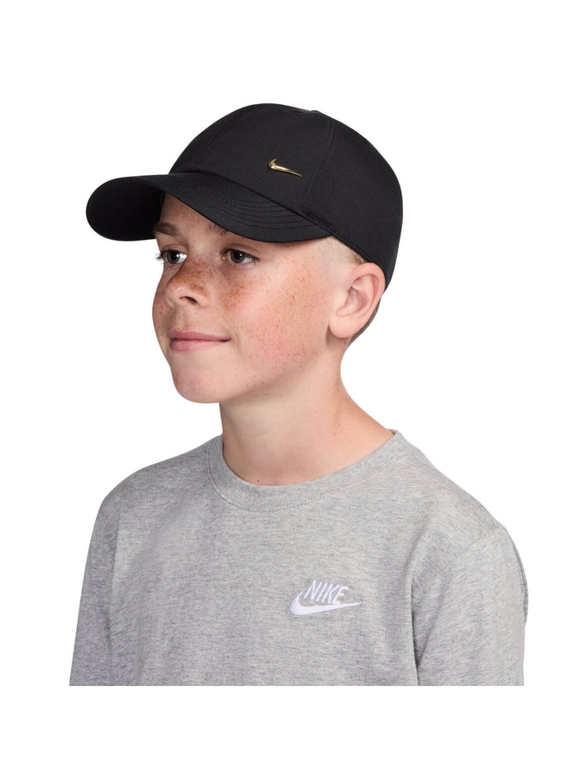 Nike Dri-Fit Club kepurė su snapeliu vaikams juoda FB5064 011 Nike Dri-Fit Club kepurė su snapeliu vaikams juoda FB5064 011