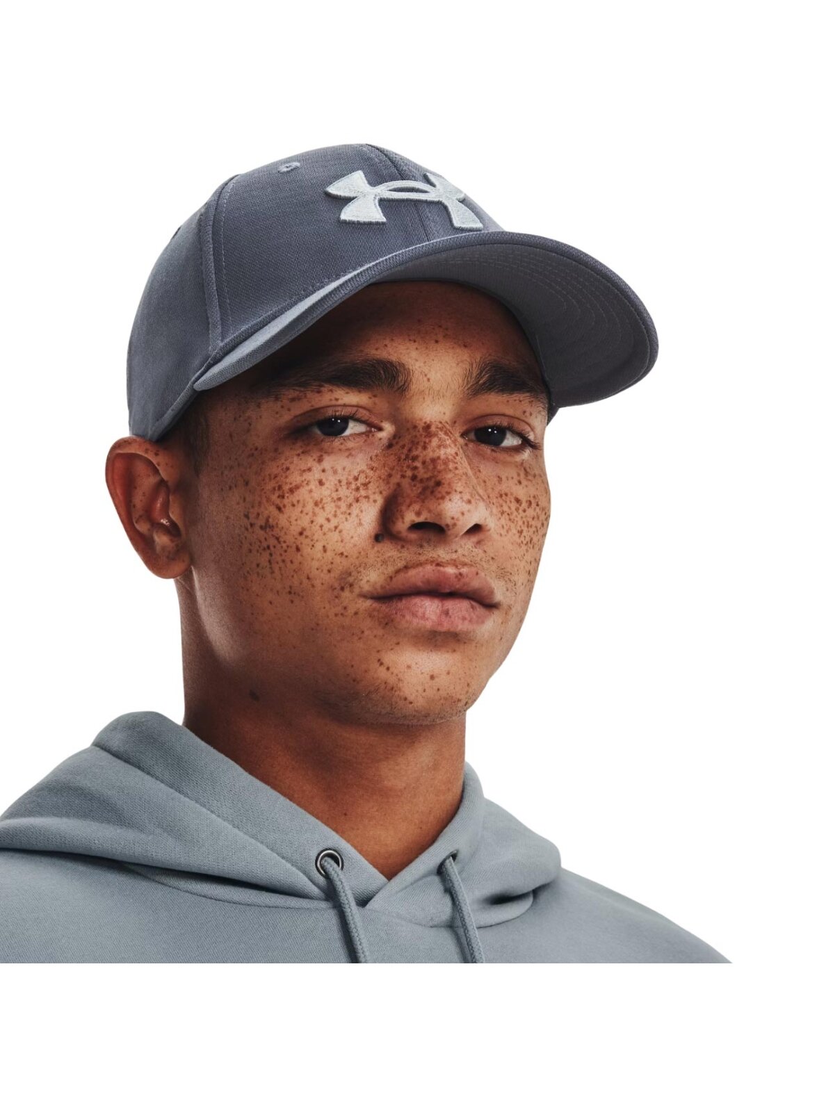 Under Armour Blitzing vyriška kepurė su snapeliu tamsiai pilka 1376700 044