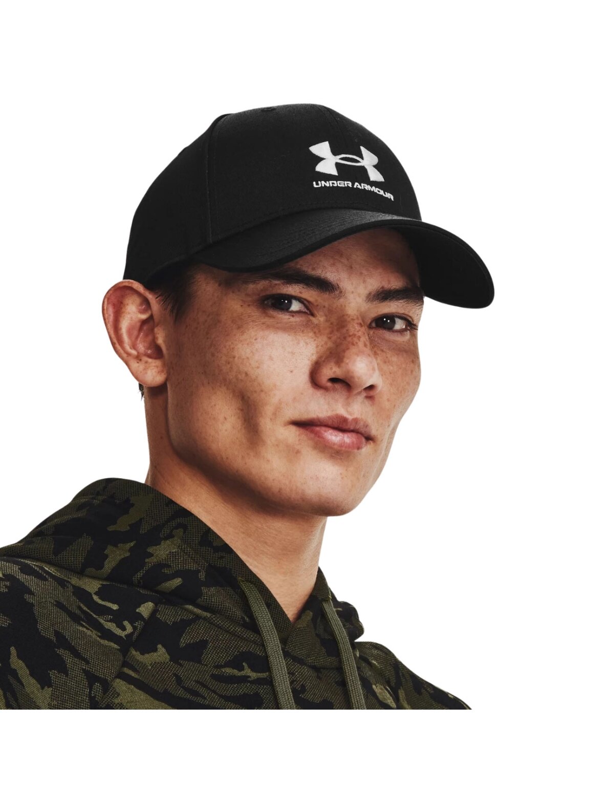 Under Armour Firminis Lockup Adj OSFM vyrų beisbolo kepuraitė juoda 1381645 001 Under Armour Firminis Lockup Adj OSFM vyrų beisbolo kepuraitė juoda 1381645 001