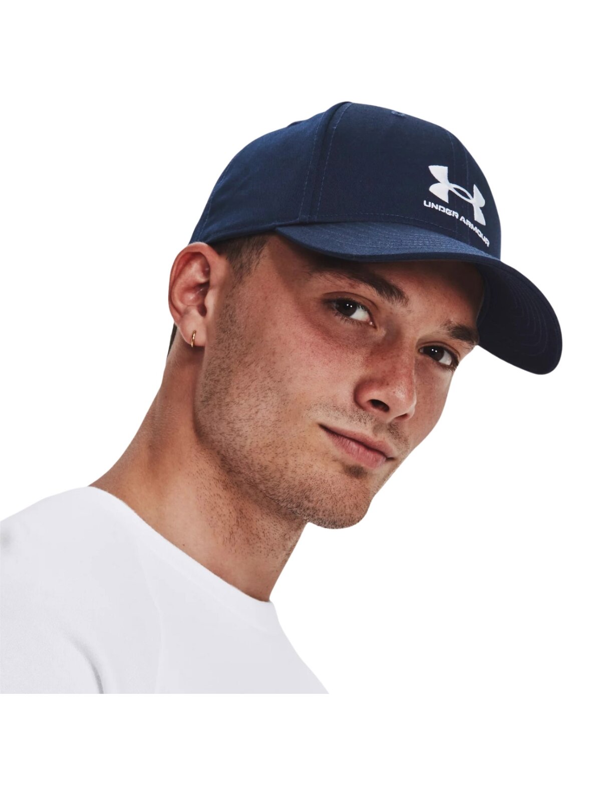 Vyriška „Under Armour“ firminė Lockup Adj OSFM beisbolo kepuraitė, tamsiai mėlyna 1381645 410