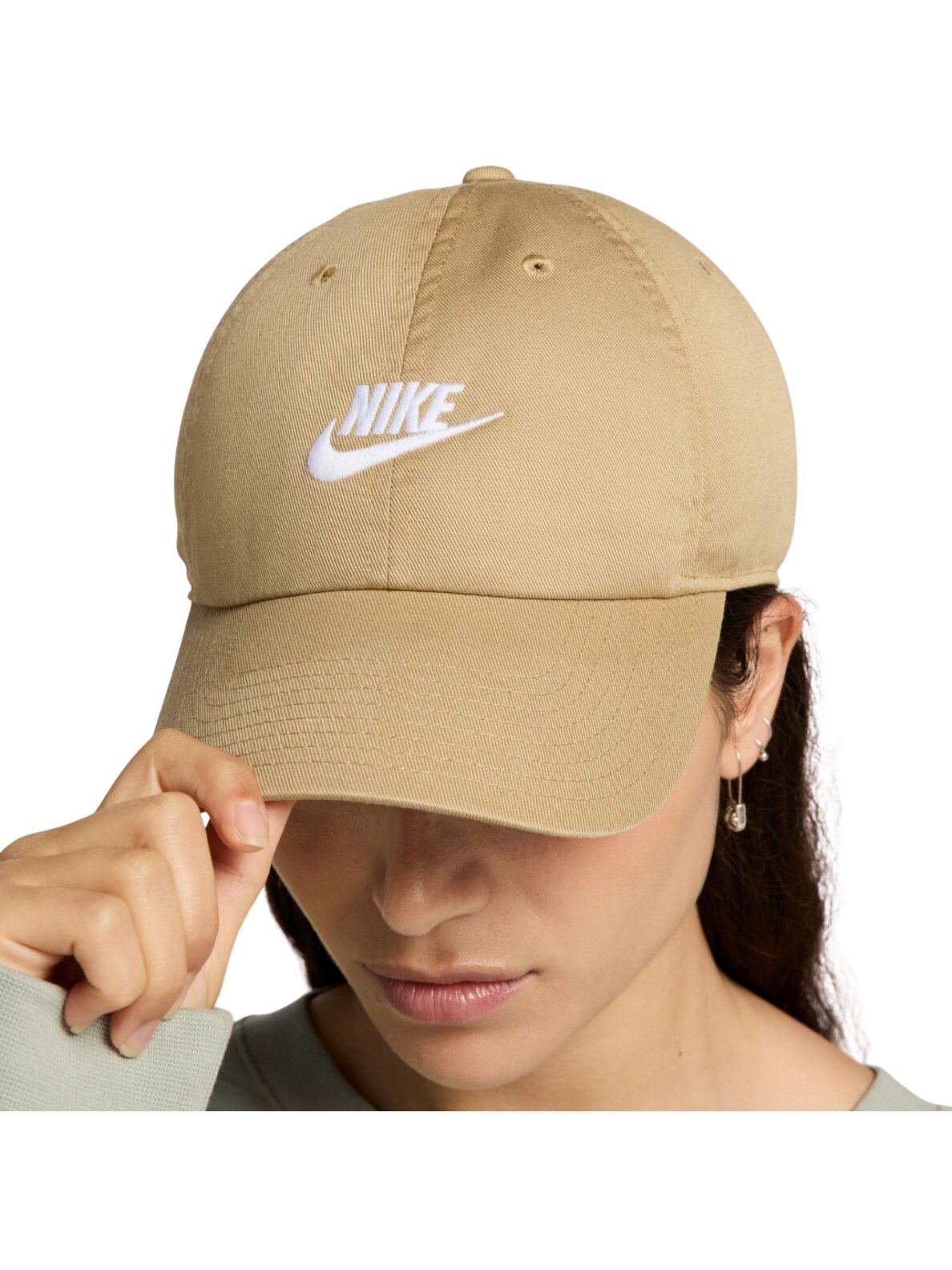 Nike Club kepurė su snapeliu smėlio spalvos FB5368 297 5