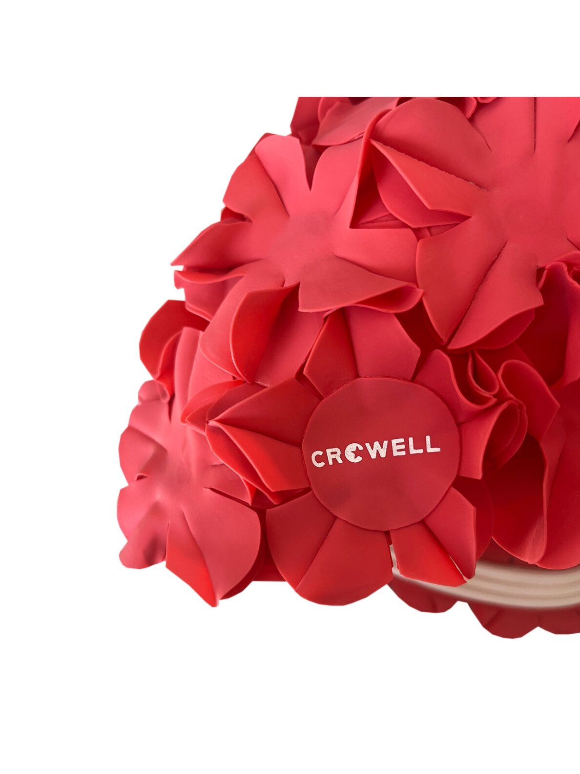 Crowell Kwiaty Flower plaukimo kepuraitė, raudona col.1 1
