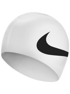 Nike Os Big Swoosh plaukimo kepuraitė balta NESS8163-100