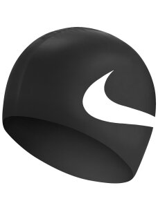 Nike Os Big Swoosh plaukimo kepuraitė juoda NESS8163-001