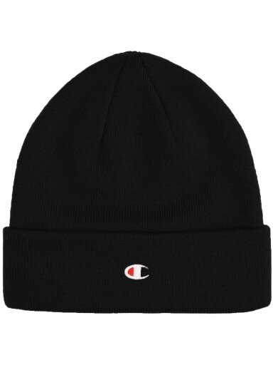 Champion Beanie Cap juoda 806065 KK001 Champion Beanie Cap juoda 806065 KK001