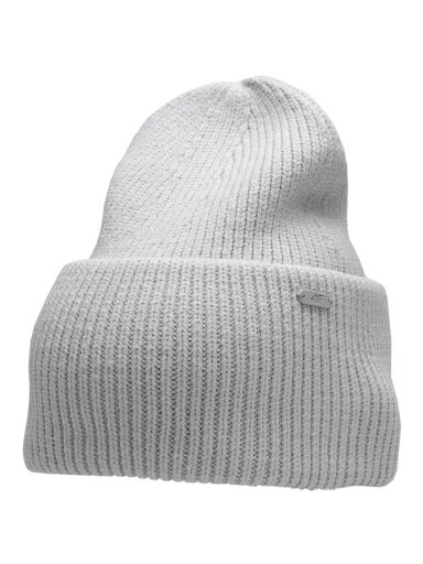 Moteriška kepurė 4F šalta šviesiai pilka melanžinė H4Z22 CAD007 27M Moteriška kepurė 4F šalta šviesiai pilka melanžinė H4Z22 CAD007 27M