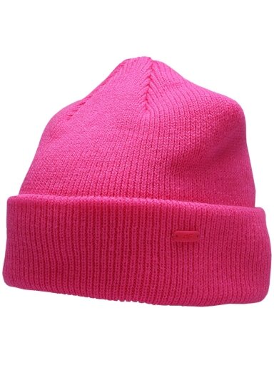 Moteriška kepurė 4F fuksijos neoninė H4Z22 CAD006 55N Moteriška kepurė 4F fuksijos neoninė H4Z22 CAD006 55N