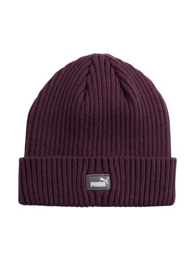 Puma Classic Cuff Beanie žieminė kepurė tamsiai violetinė
