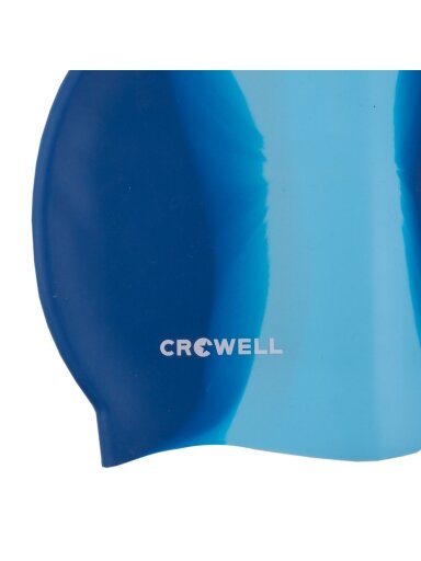 Crowell Multi Flame silikoninė plaukimo kepuraitė, tamsiai mėlyna ir mėlyna, 04 Crowell Multi Flame silikoninė plaukimo kepuraitė, tamsiai mėlyna ir mėlyna, 04