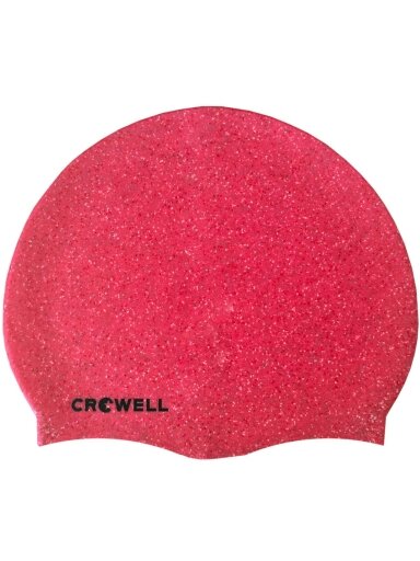 Crowell Recycling Pearl silikoninė plaukimo kepuraitė, rožinė, 3 spalva Crowell Recycling Pearl silikoninė plaukimo kepuraitė, rožinė, 3 spalva