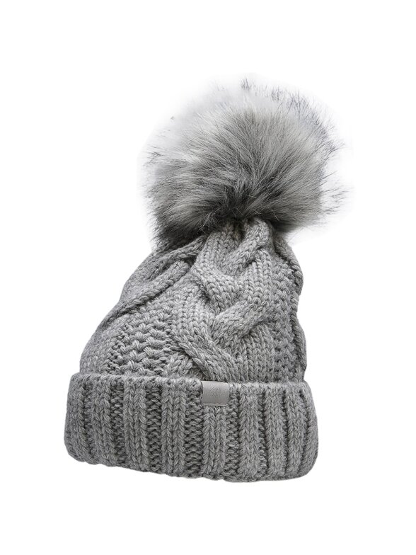 Moteriška kepurė 4F šalta šviesiai pilka melanžinė H4Z22 CAD010 27M Moteriška kepurė 4F šalta šviesiai pilka melanžinė H4Z22 CAD010 27M