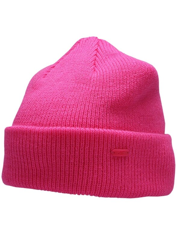 Moteriška kepurė 4F fuksijos neoninė H4Z22 CAD006 55N Moteriška kepurė 4F fuksijos neoninė H4Z22 CAD006 55N