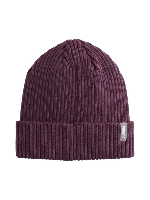 Puma Classic Cuff Beanie žieminė kepurė tamsiai violetinė 1 Puma Classic Cuff Beanie žieminė kepurė tamsiai violetinė 1