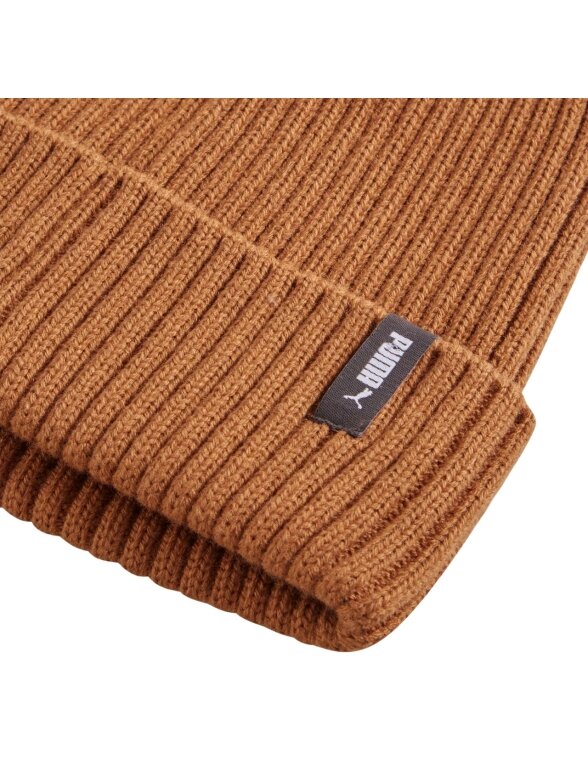 Puma Classic Cuff Beanie kepurė šviesiai ruda 2 Puma Classic Cuff Beanie kepurė šviesiai ruda 2