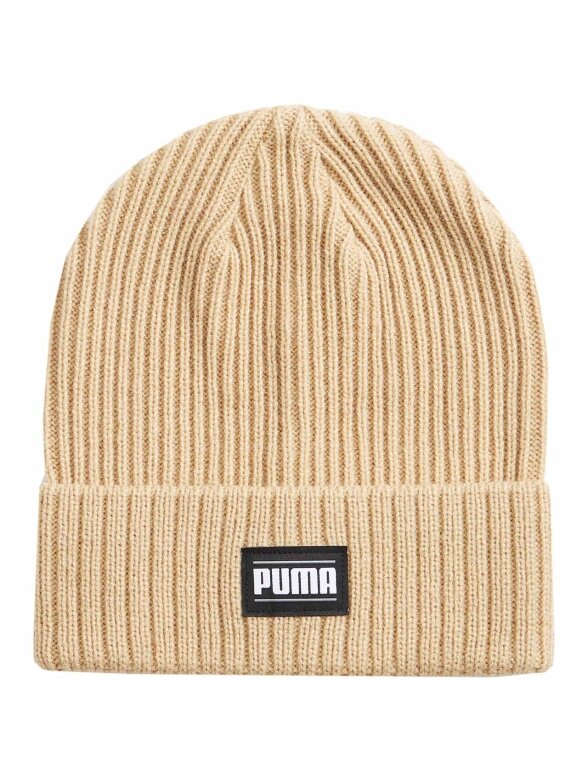Puma Ribbed Cuff Beanie smėlio spalvos 024038 07 Puma Ribbed Cuff Beanie smėlio spalvos 024038 07