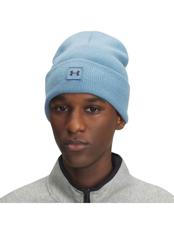 Under Armour Halftime Cuff Osfm žieminė kepurė moterims ir vyrams mėlyna Under Armour Halftime Cuff Osfm žieminė kepurė moterims ir vyrams mėlyna
