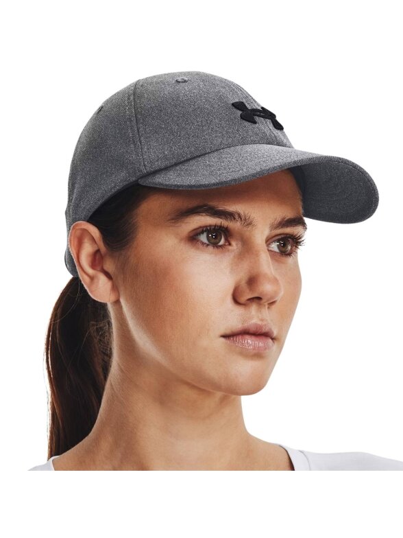 Under Armour Blitzing Adj OSFM moterims pilkoji kepurė su snapeliu