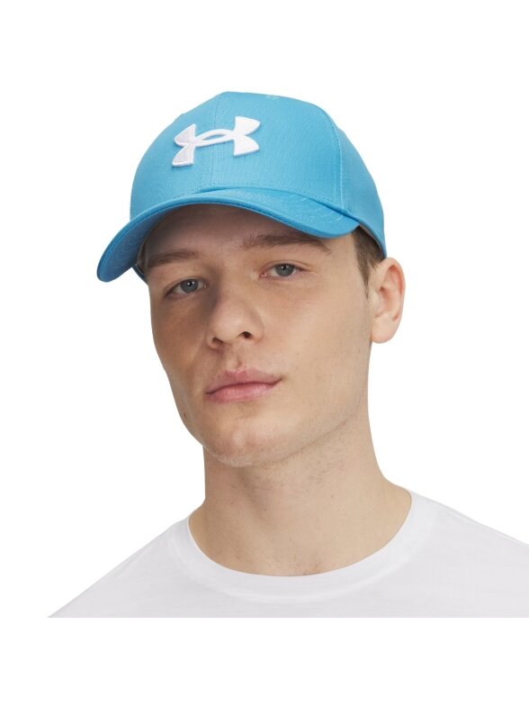 Under Armour Blitzing vyrams šviesiai mėlyna kepurė su snapeliu Under Armour Blitzing vyrams šviesiai mėlyna kepurė su snapeliu
