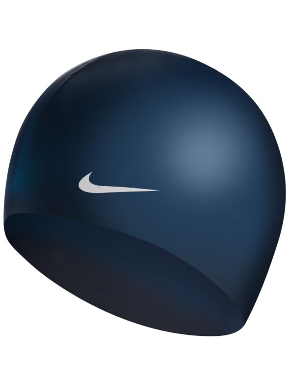 Nike Os Solid plaukimo kepuraitė, tamsiai mėlyna 93060-440 Nike Os Solid plaukimo kepuraitė, tamsiai mėlyna 93060-440