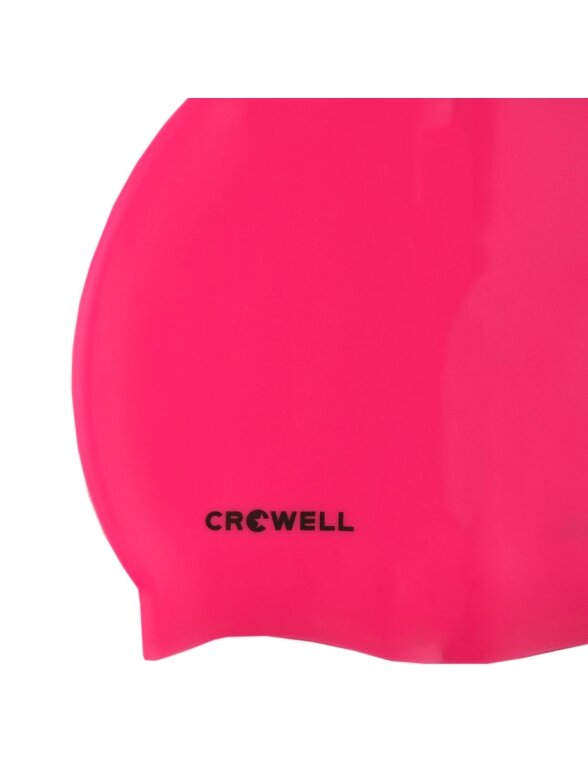 Crowell Mono Breeze silikoninė plaukimo kepuraitė, 3 spalva, rožinė 1 Crowell Mono Breeze silikoninė plaukimo kepuraitė, 3 spalva, rožinė 1