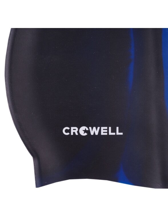 Crowell Multi Flame silikoninė plaukimo kepuraitė, juoda ir mėlyna, 01 kol 1 Crowell Multi Flame silikoninė plaukimo kepuraitė, juoda ir mėlyna, 01 kol 1