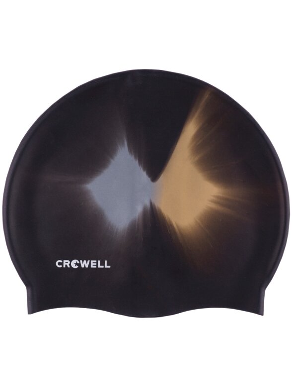 Crowell Multi Flame silikoninė plaukimo kepuraitė, juoda, kol.08 Crowell Multi Flame silikoninė plaukimo kepuraitė, juoda, kol.08