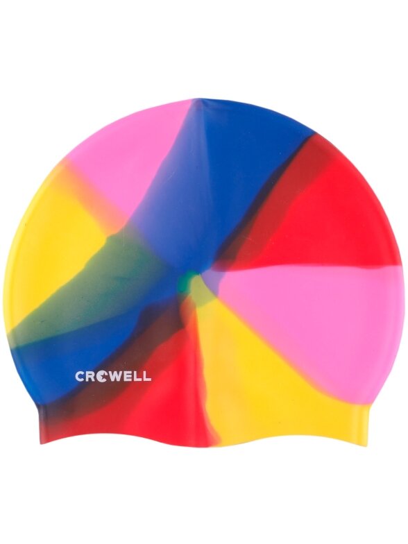 Crowell Multi Flame silikoninė plaukimo kepuraitė, spalva 03